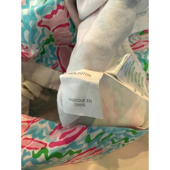 Lilly Pulitzer Delia Tie Lace Up Side Shift Dress Lobstah Roll Lobster Size 4 - Picture 7 of 14